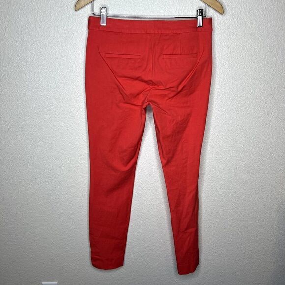 Banana Republic Skinny Bi-Stretch Sloan Ankle Dress Pants Red Orange Size 2L - Picture 5 of 8